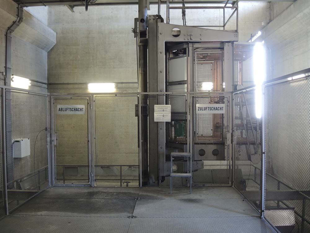 Шахтный лифт в тоннеле  Pfänder трассы А14